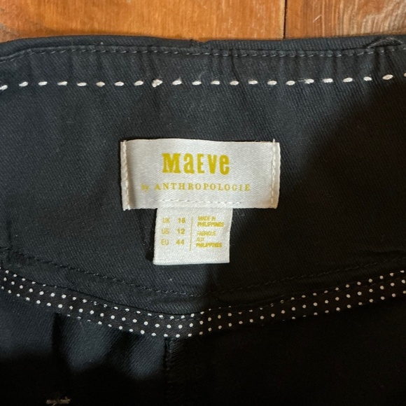 Maeve by Anthropologie Black High Rise Ankle Pants Women’s Size 12 - Picture 9 of 11